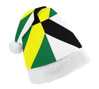 Monterey Flag Pattern Christmas Hat Adult Santa Hats Unisex Party Headwear Festive Holiday Supplies