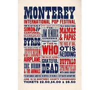 Monterey Pop Festival 1967 Vintage Metal Poster Wall Plaque Retro Home Wall Decor Tin Metal Gift Decoration Vintage Plaque