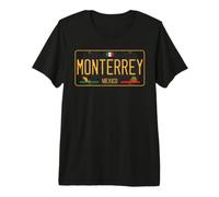 Monterrey Mexico License Plate Regio Nuevo Leon Norteno Premium T-Shirt