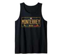 Monterrey Mexico License Plate Regio Nuevo Leon Norteno Tank Top