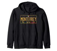 Monterrey Mexico License Plate Regio Nuevo Leon Norteno Zip Hoodie