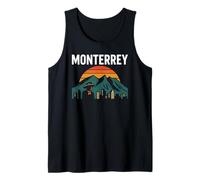Monterrey Mexico Retro Travel Cerro de la Silla Mexicano Mex Tank Top