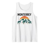 Monterrey Mexico Retro Travel Cerro de la Silla Mexicano Tank Top