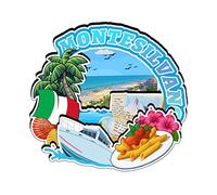 Montesilvano Abruzzo Italy Fridge Magnet Wooden Magnet Art Souvenirs Creative Collection Handmade Travel Home Office Gifts Landscape Refrigerator Decor 2638