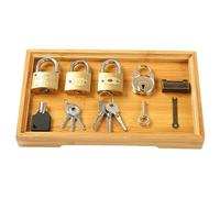 Montesori Lock Toy Set - Educational Wooden Learning Toy, Stem Activity Puzzle And Key | Preschool Montesori Lock Game With Keys, Kids Learning Development Toy for Home School Classroom Fine Motor