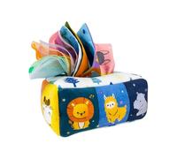 Montesori Tissue Play Box - Infantt Sensory Soft Toy, Early Learning Activity Cube | Educational Development Resource, Todler Preschool Skill Builder For Babis Exploration