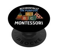 Montessori Accidentally On Purpose - ABC Blocks & Shapes Art PopSockets Adhesive PopGrip