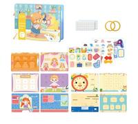 Montessōri Busy boārd - Activity Sensory Book | Quiet Travel Toys, Montessōri Busy Travel Toys For Road Trip Car Plane, Back To School, Birthday For Boys Girls, Car Airplane Traveling Toy