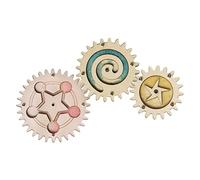 ＡＷＨＡＯ Montessori Busy Board Gearwheel No Burrs Parent Child Baby DIY for Toddlers