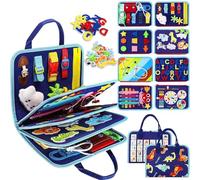 Montessori Busy Board, Sensory Educational Busy Book Learning Activities For Toddlers, Kids, Montessori Play Board For Long Car Rides, No Screens, No Meltdowns, Just Focused Play(Style-a)