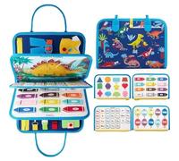 Montessori Busy Board, Sensory Educational Busy Book Learning Activities For Toddlers, Kids, Montessori Play Board For Long Car Rides, No Screens, No Meltdowns, Just Focused Play(Style-e)