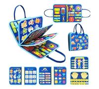 Montessori Busy Board, Sensory Educational Busy Book Learning Activities For Toddlers, Kids, Montessori Play Board For Long Car Rides, No Screens, No Meltdowns, Just Focused Play(Style-l)