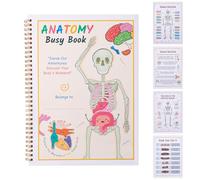 Montessori Busy Book for Kids, Human Anatomy Busy Book My Preschool Busy Book for Kindergarten Interactive Learning Activities Understanding Human Body Kids Anatomy Book