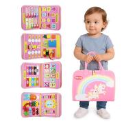 Montessori Busy Table Great for Books and Gifts for Boys and Girls, Essential for Airplane and Car Travel, Sensory Toys, Great for Baby Gifts for Girls