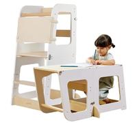 Montessori Children's Observation Tower Convertible into Office - Learning Tower - Observation Tower High Stool for Children 12 Months to 6 Years.