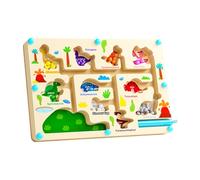 Montessori Dinosaur Toy, Wood, Learning Colors Counting, 23x15.5cm Size, Toys Children 3 Years, Games Children 3 Years, Montessori 3 Years Old