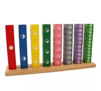 Montessori Fraction Tower Cubes, Wooden Math Manipulative, Educational Gift