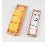 Montessori Golden Beads Materials - Decimal System and the Bank Game - for Four Fundamental Operations Specialised Teaching
