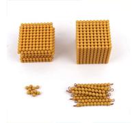 Montessori Help Banking Game Decimal Material Montessori 1000 of the Beading Chain, Preschool Education Toys Math Bank Game (Burst)