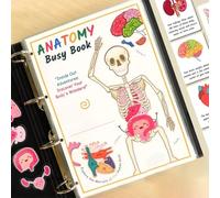 Montessori Human Anatomy Busy Book for Kids - Interactive Organ Match Preschool Activity