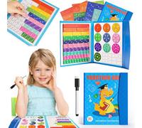 Montessori Magnetic Fraction Puzzle Book - Magnetic Fraction Book Fractions Resources - Interactive Learning Tool for Toddlers and Elementary Students