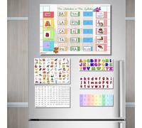 Montessori Magnetic Syllabic Toy for French Reading Learning - Alphabet Pictogram Method for Kids 3-8 Years, Educational Gift for Boys and Girls, Phonics Activity Set for Preschool and Elementary