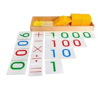 Montessori Materials - Decimal System Bank Game - Montessori Golden Beads Materials Decimal System Bank Game