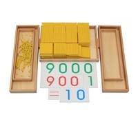 Montessori Materials - The Decimal System and Banking Game - Montessori Golden Beads Materials Decimal System Bank Game