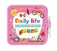 Montessori Mess-Free Water Coloring Book, 2026 New Reusable Watercolour Books with Pen, Watercolour Paint Set for Kids, No Mess, Just Add Water to Reveal Vibrant Colors, Gifts for Boys Girls