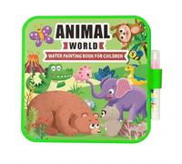 Montessori Mess-Free Water Coloring Book, 2026 New Reusable Watercolour Books with Pen, Watercolour Paint Set for Kids, No Mess, Just Add Water to Reveal Vibrant Colors, Gifts for Boys Girls