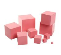Montessori Pink Tower Cubes Set, Early Size Sensory Educational Toy