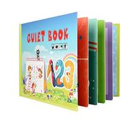 Montessori Quiet Book Baby Book Quiet Book Paste Book DIY Quiet Book Discovery Book Early Learning Toy Children's Picture Manual Baby Toy for Early Cognitive Books Parent-Child Activity
