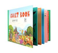 Montessori Quiet Book Baby Book Quiet Book Paste Book DIY Quiet Book Discovery Book Early Learning Toy Children's Picture Manual Baby Toy for Early Cognitive Books Parent-Child Activity