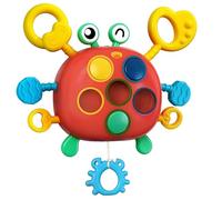 Montessori Sensory Toys for 1-3 Year Olds | Silicone Pull String Travel Toys for Toddlers 1+, Perfect Christmas Stocking Stuffers & Airplane/Car Seat Travel Essentials