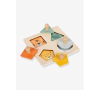 Montessori shape and pattern inlay puzzle for babies SMALL FOOT multicoloured