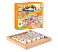 Montessori Shape Color Matching Toy Pets Matching Board Game Logical Thinking Training Toy for Kids 3 4 5 6 Years Old Boys Girls