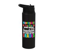 Montessori Teacher Because Awesome Teachers Can Teach Stainless Steel Insulated Water Bottle