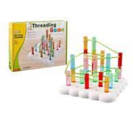 Montessori Teaching Educational Science DIY String Crystal Puzzle Stacking Toys AhP311 (Green, 21x21CM)