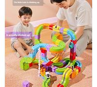 Montessori Toy 2025 Latest Educational Toys Assembly Magic Track Train Set Children'S Toys Non-Remote Control Rail Car Gift Box luxury model 118pcs