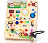 Montessori Toy Busy Board from 1 Year Activity Board Wooden Farm