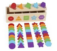 Montessori Toys for 1 2 3 Year Old, Color Sorting & Stacking Matching Toys