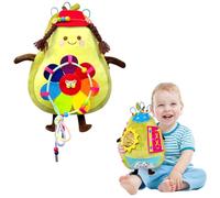 Montessori Toys for Babies, Stuffed Animal with Busy Board Montessori Activity, Best Gifts for Boys and Girls, Toys for Travel Airplane Car