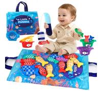 Montessori Toys for Baby 6-12 Months, Fabric Fishing Game for Toddler 1 2 3 Year Old Boys Girls, with Stacking Cups, Colour Sorting Educational Toys, Birthday Christmas Stocking Fillers Kids Gifts