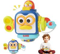 Montessori Toys for Toddlers 1-3,Baby Activity Cube Sensory Toys,Travel Activities Busy Board Cube- Educational Motor Skills Busy Cube Fidget Toy for Airplane Plane Car Travel Learning Gifts