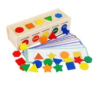 Montessori Toys Wooden Sorting Toy for 1 2 3 4 5 Years - Geometric Colour Shapes, Fine Motor Skills & Early Learning - Educational Toy for Toddlers, Boys & Girls