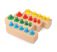 Montessori Wooden Puzzle & Blocks - Multicolour
