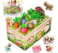 Montessori Wooden Sensory Toddler Toys: Toy for 1 2 3 Year Old Boys Girls | 1st Birthday Baby Gifts for 1-2 Year Olds | Babies 12+ Months Educational Learning Present Easter Gift Fine Motor Skills