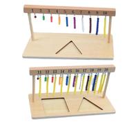 Montessoris Math Beads - Bright Educational Toy, Early Learning Puzzle, Safe Counting Tool, Creative Play Set | Colorful Beads Stair Kit For Kidsss’ Number Recognition Classroom Activities Development