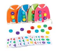 montessoriSewing Cards - Kids Lacing Toy Set for Threading Practice, Fine Motor Skill Learning Game for Preschool Developmente