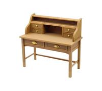 Montesy 1/12 Scale Miniature Desk For Dollhouses Displays Realistic Furniture Model Collectible Craft Accessory